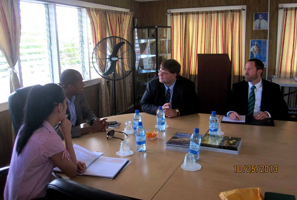 Courtesy Visit by the U.S Embassy Deputy Chief of Mission to Guyana, Bryan D. Hunt