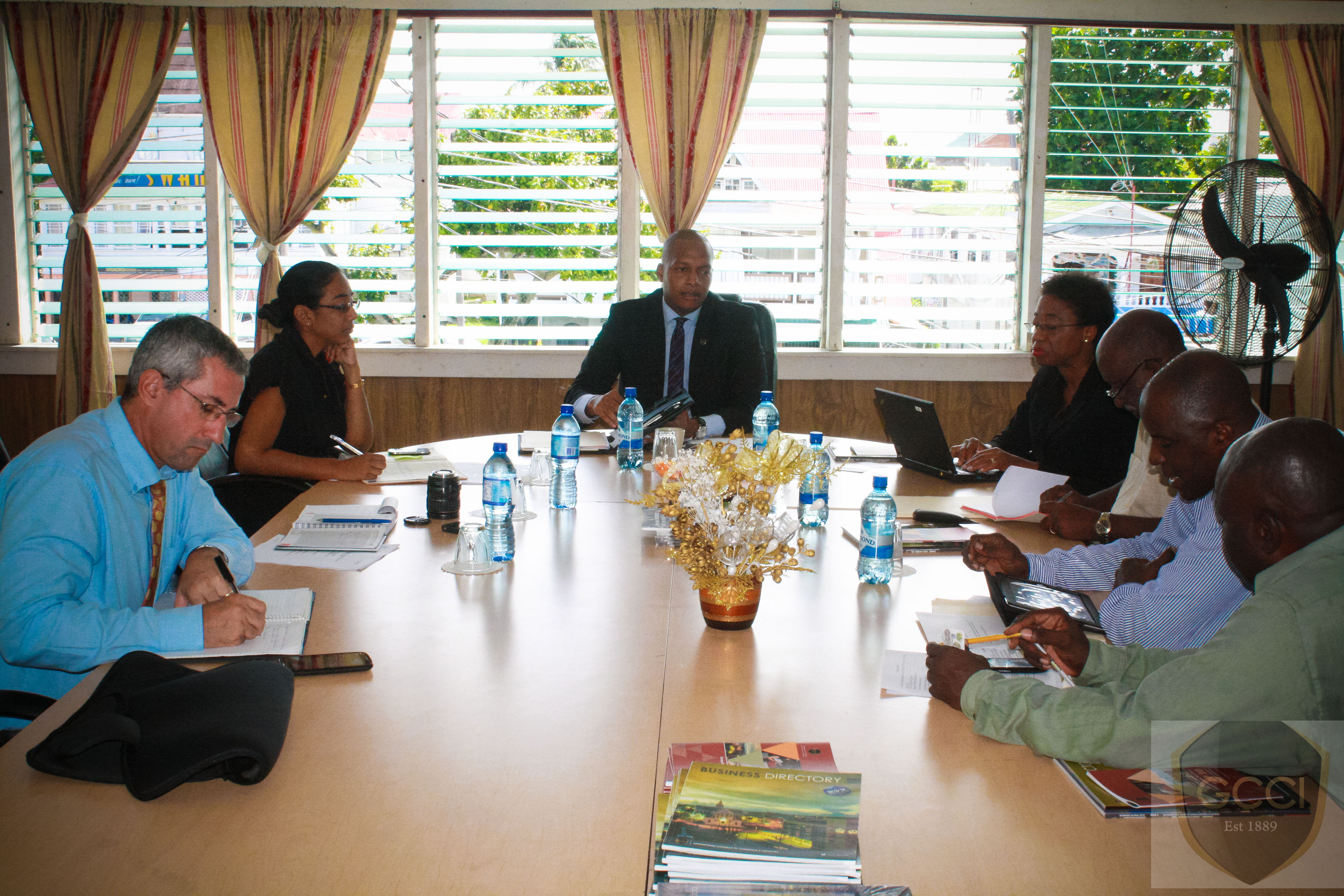 GCCI President meeting the Caribbean Development Bank’s (CDB) Team