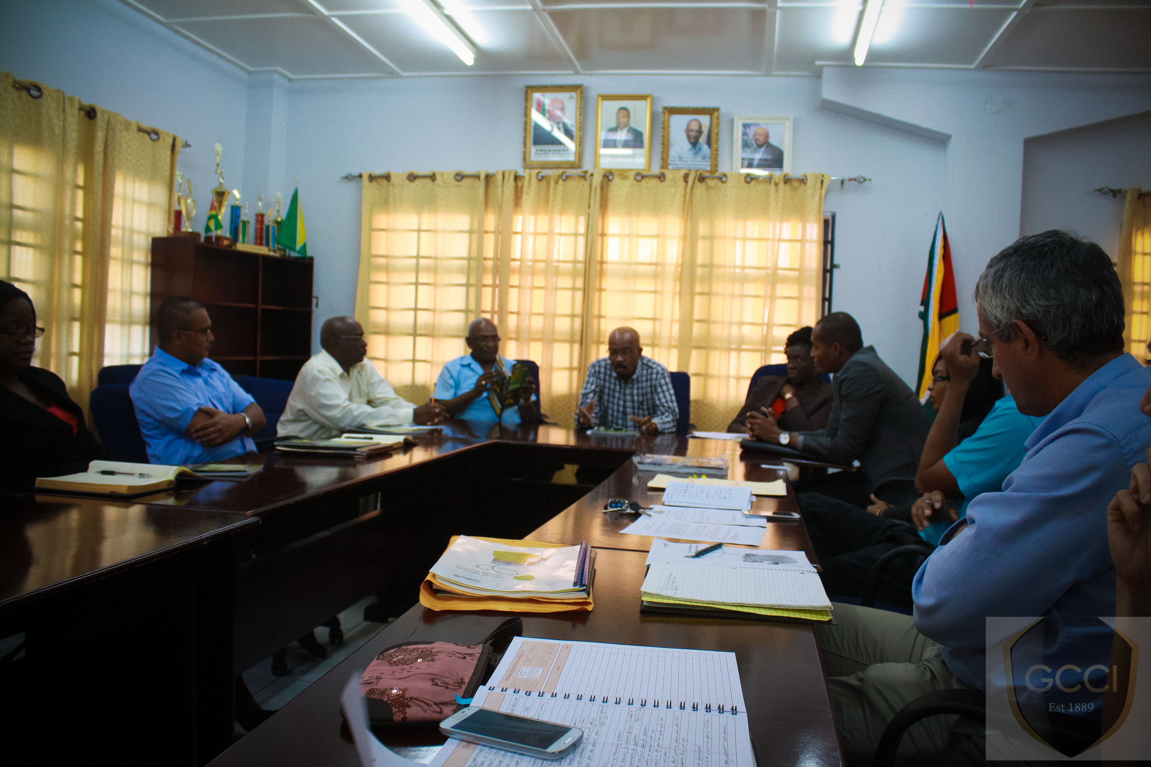 GCCI members meet with the Minister of Local Government