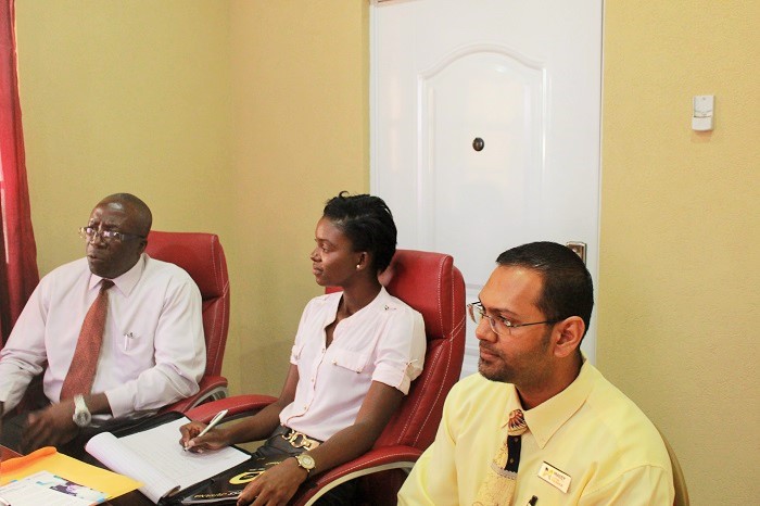 GCCI Executives met with representatives from Massy United Insurance Company