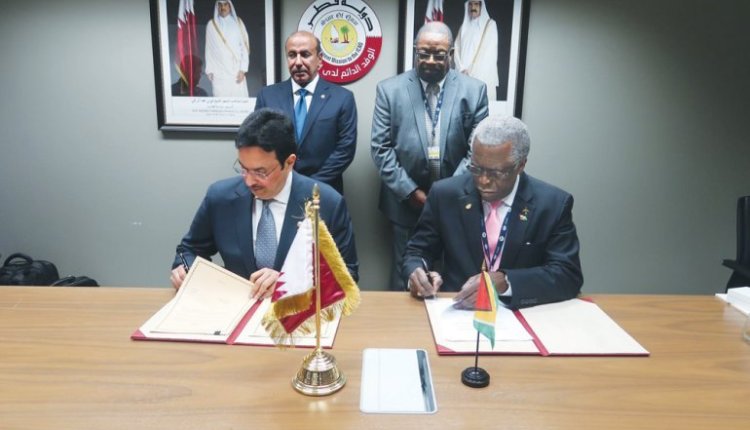 Guyana, Qatar sign air services agreement