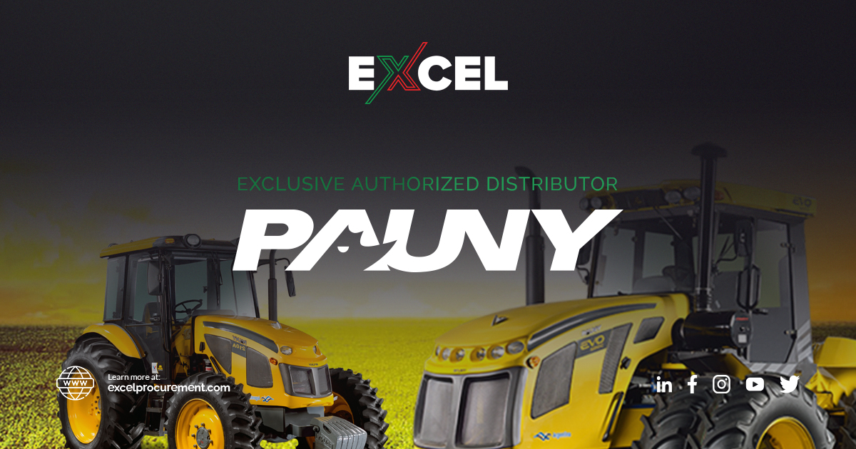 Excel announces new exclusive distributor agreement with Pauny Tractors