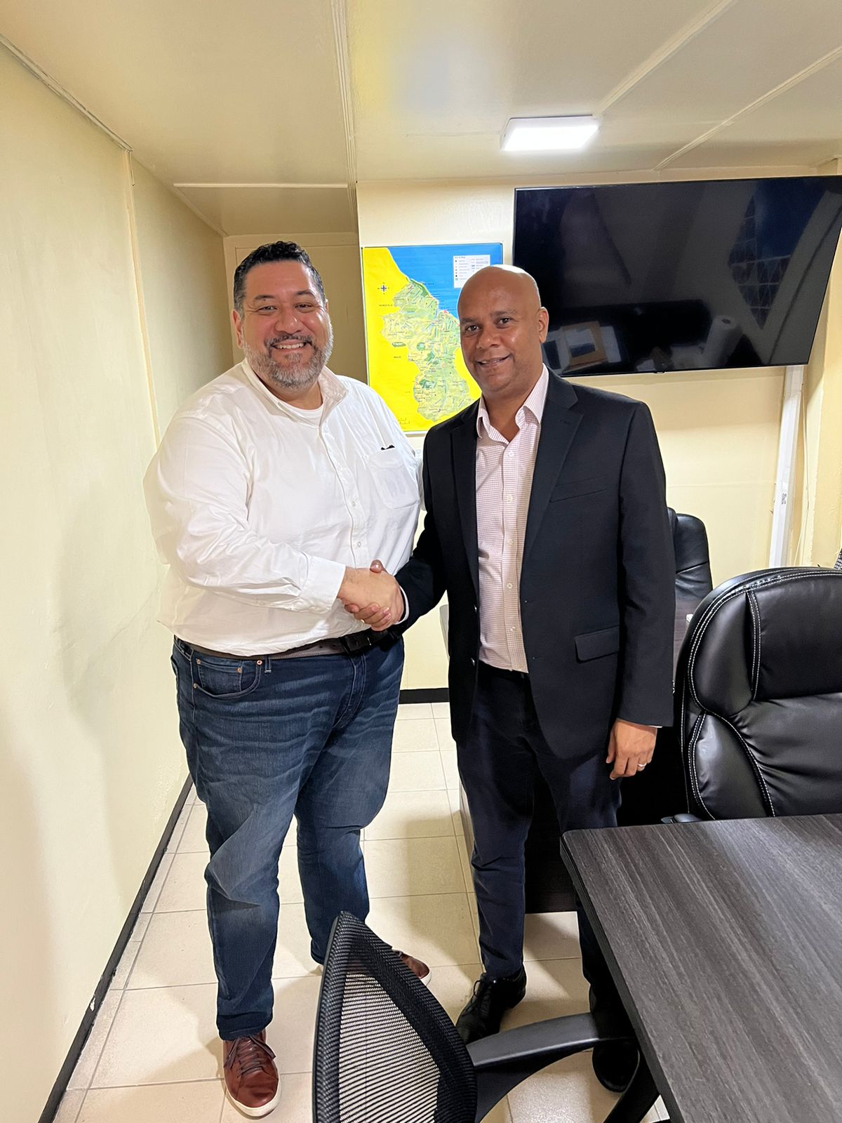 GCCI meets with the Sales Manager for Global Trading & Sourcing Corporation (GTS), Mr. Joe Sanchez