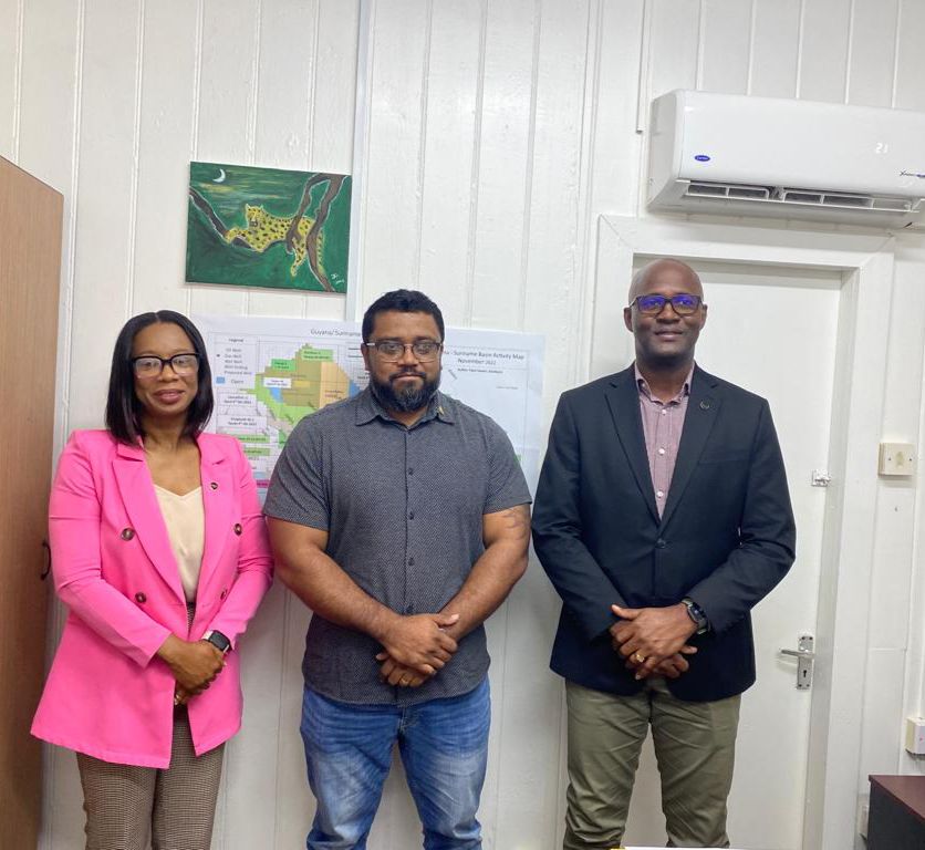 GCCI’s newly elected President and Secretary pays courtesy call on Dr. Martin Pertab, Director of the Local Content Secretariat