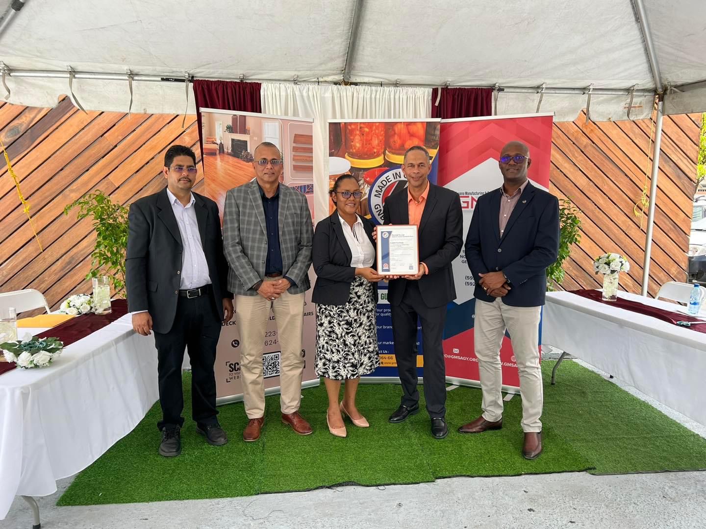 Celebrating Authenticity: Floor It Guyana receives Made in Guyana Standards Mark