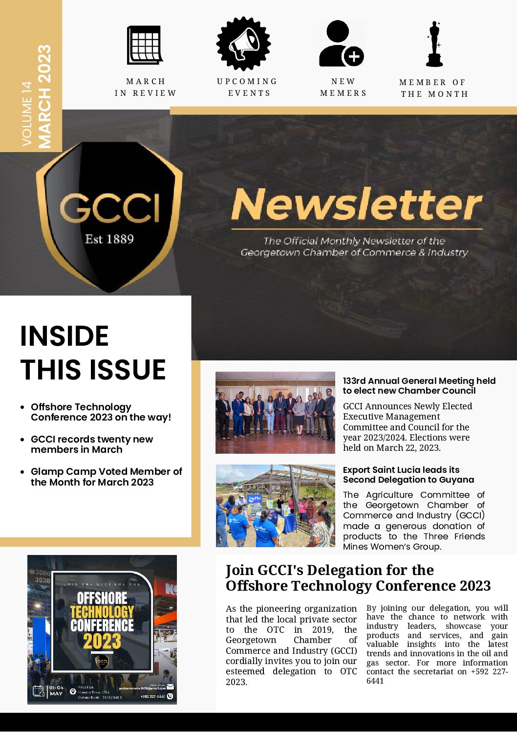 Click the image below to access GCCI’s March 2023 Newsletter March 2023 in Review