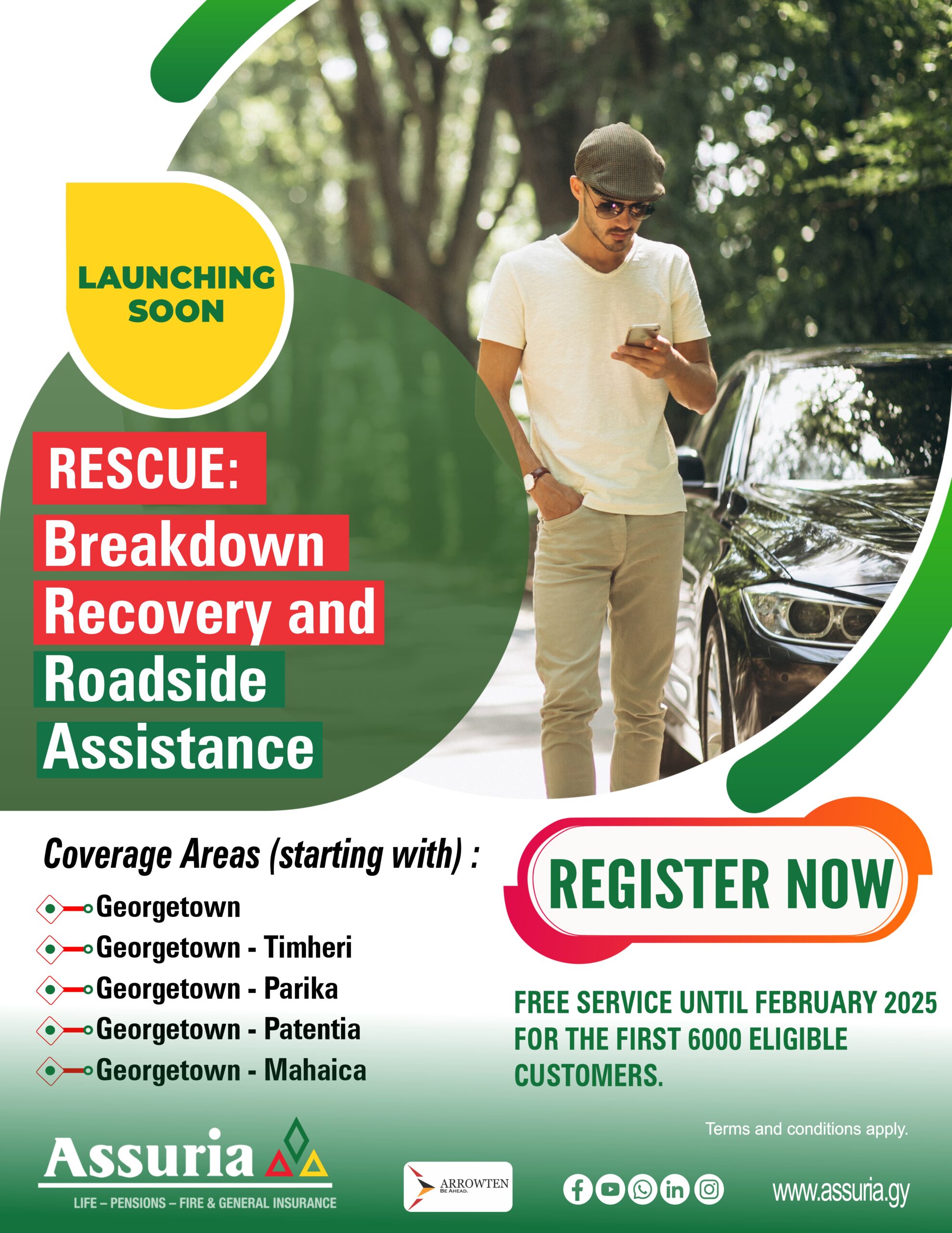 Assuria collaborates with Arrowten Inc to introduce new Breakdown Recovery and Roadside Assistance initiative called “RESCUE”