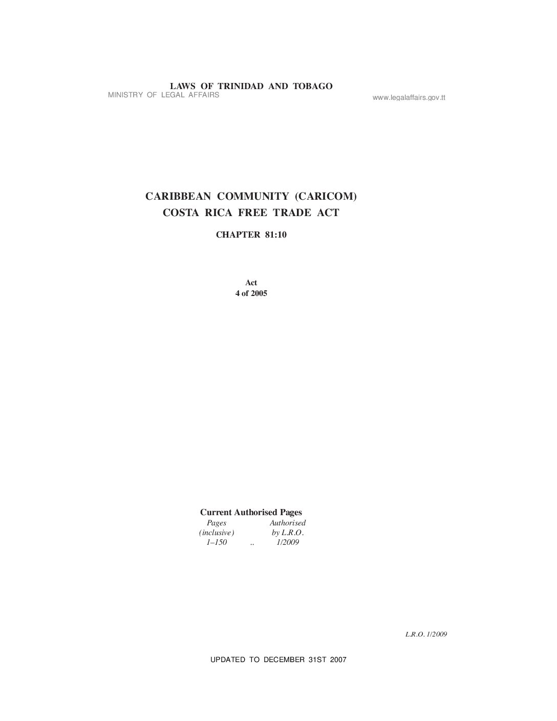 CARICOM-Costa-Rica-Free-Trade-Act-81.10