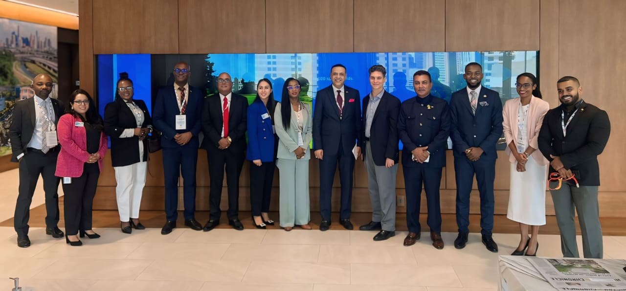 Guyanese Delegation to OTC visits Partnership Towers