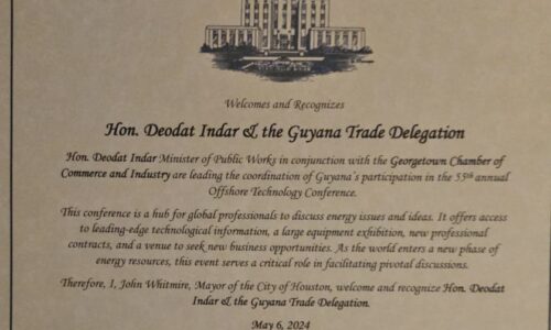 OTC 2024: Houston Mayor welcomes Guyanese OTC Delegation